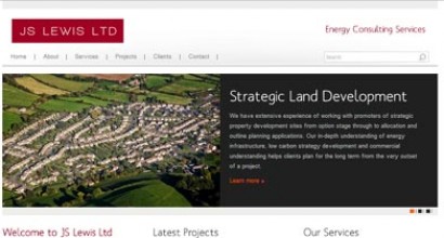 JS Lewis business website showcasing services and client information